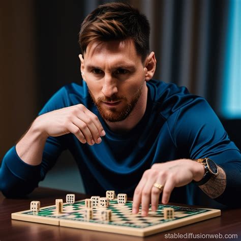 Lionel Messi Playing Football In Space Prompts Stable Diffusion Online