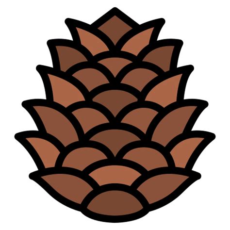 Pine Cone Iconixar Lineal Color Icon