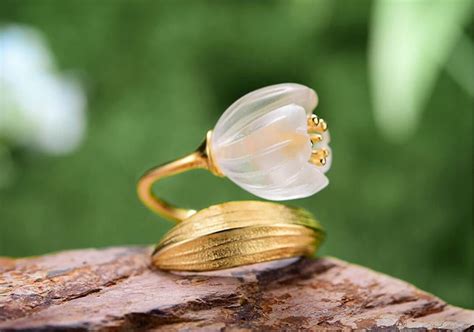 Lotus Flower Ring Gold Flower Ring - Etsy