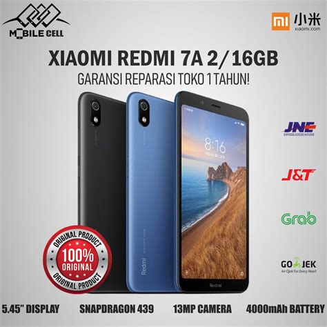 Jual Xiaomi Redmi 7a 2 16gb And 2 32gb Garansi 1 Tahun Shopee Indonesia