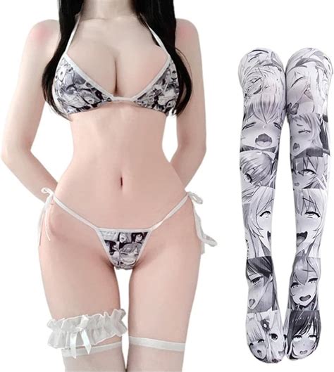 Sinroyee Urocze Mikro Bikini Japo Skie Anime Zestaw Biustonosza I