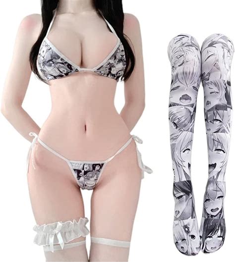 SINROYEE Conjunto de brasier y bragas de anime japonés para cosplay