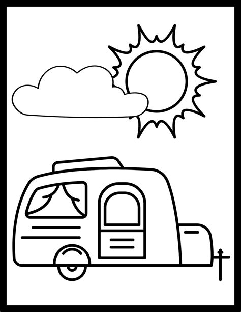 20 Free Printable Rv And Camper Coloring Pages For All Ages