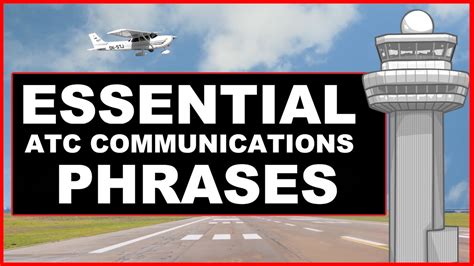 Atc Communications And Basic Phrases Talking To Air Traffic Control