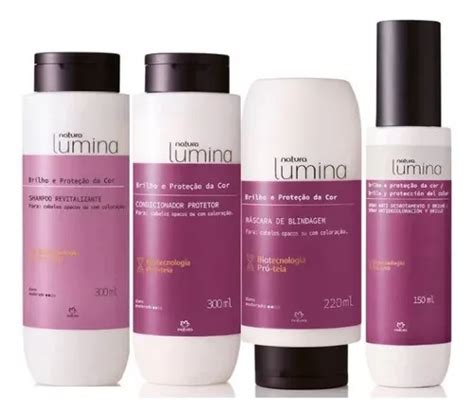 Kit Completo Brilho E Proteção Da Cor Lumina Natura Parcelamento sem