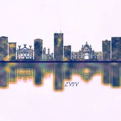 Lviv Skyline By Towseef Dar Wall Art