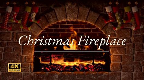 Cozy Crackling Fireplace 4K Christmas Yule Log Ambience No Music