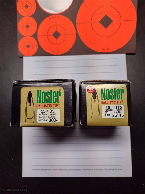 Nosler Ballistic Tip Bullets