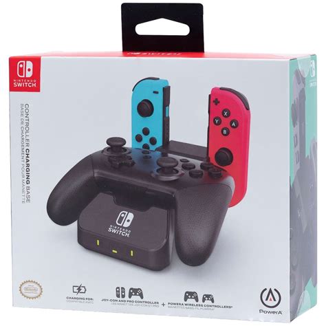 Nintendo 任天堂 原廠授權 Powera Switch Pro手把 Joy Con 2合1充電座 Pchome 24h購物