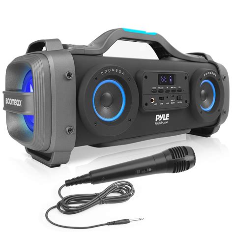 Wireless Portable Bluetooth Boombox Speaker - 800W Rechargeable Boom ...