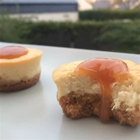 Mini cheesecake vanille amandes et caramel au beurre salé Guy Demarle