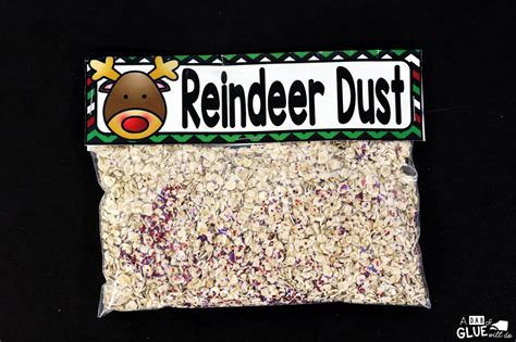 Free Printable Reindeer Dust Labels