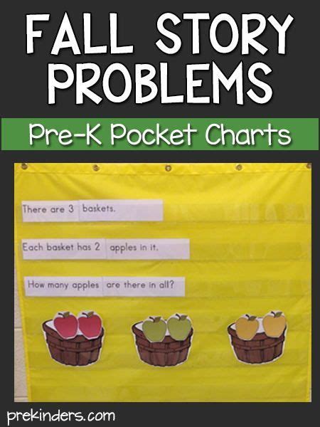 Math Story Pocket Chart For Fall Fall Preschool Activities Math