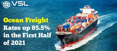 Ocean Freight Rates Up 855 In The First Half Of 2021