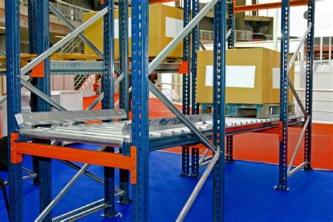 Gravity Flow Racking Helps Reduce Manual Handling Of Items