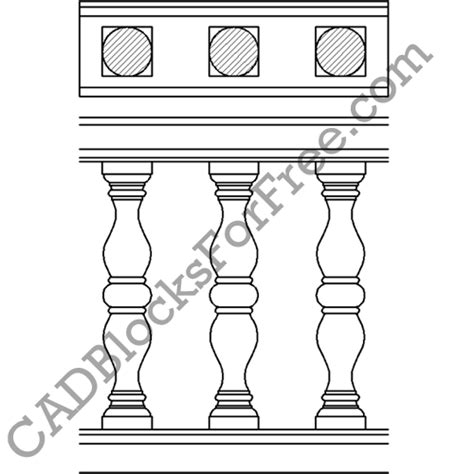 Baluster Free Autocad Block In Dwg