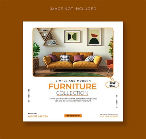 Premium PSD Furniture Sale Social Media Banner Template