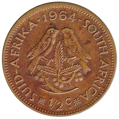 Half Cent Coin South Africa First Decimal Type Exchange Yours