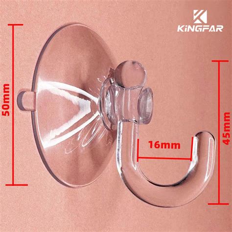 Suction Cup Hooks Clear Hooks Kingfar