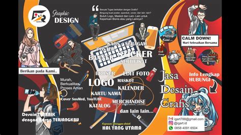 Desain Grafis Brosur Pamflet Poster Spanduk Kartu Nama Dsb