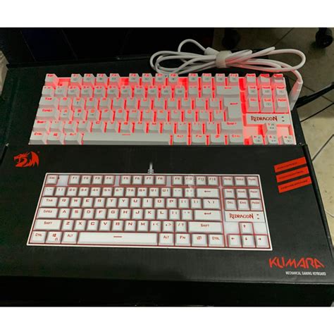 Teclado Mecânico Redragon Kumara Single Color Lunar White Refurbished