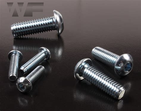 UNC Socket Head Button Screws ASME B18 3 2003 6 32 Inch In Bright Zinc