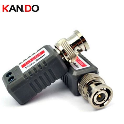 1 Pair 1 Ch Utp Passive Video Balun Bnc M Cctv Video Transceiver Cctv Balun Bnc Connector In