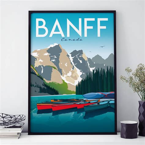 Banff Travel Poster Art Print By Heyday Designs