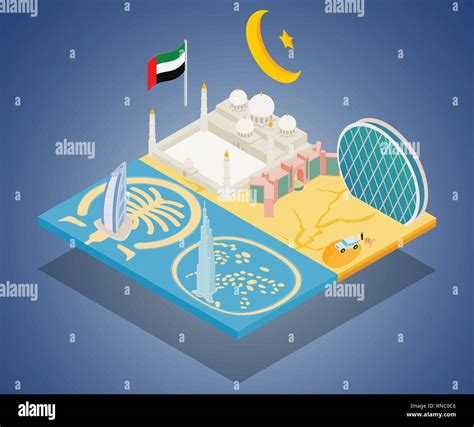 Dubai Concept Banner Isometric Style Stock Vector Image Art Alamy