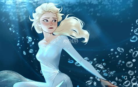 Elsa And The Dark Sea Disney Princess Frozen Disney Fan Art Elsa