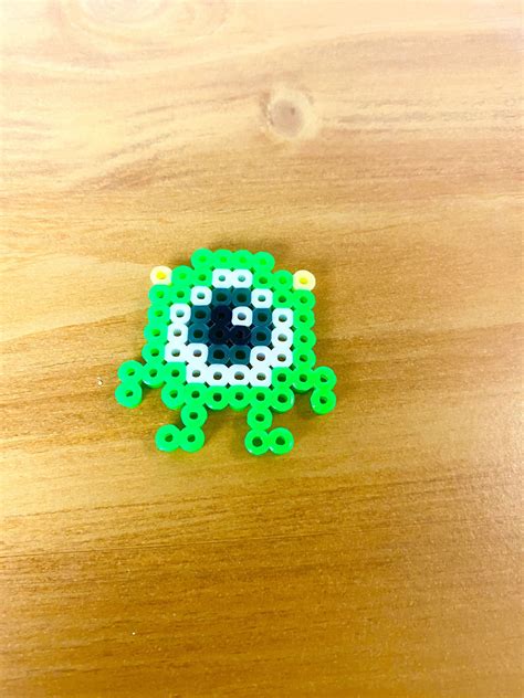 Mike Wazoski Etsy In 2024 Melty Bead Designs Perler Beads Designs