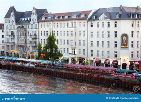 Restaurant On Spree River, Berlin Editorial Stock Photo - Image: 27653613