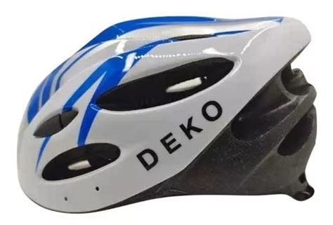 Capacete Sinalizador Led Ciclismo Bike Verde Gts Cor Azul Branco