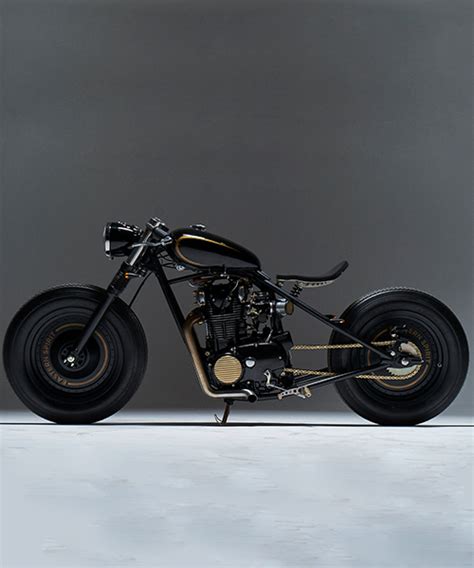 Eastern Spirit Garage Customs Yamaha XS650 Into Black And Gold Bobber