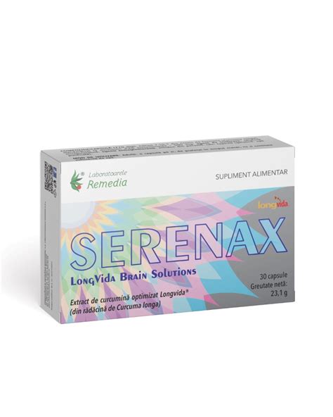 Serenax 30 Capsule Laboratoarele Remedia Dr Max Farmacie