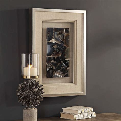 Uttermost Seana Agate Stones 27 12 High Shadow Box Wall Art 58n36