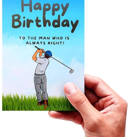 Funny Golf Birthday Card - Etsy