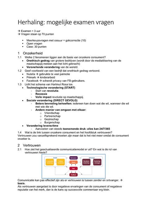 Mogelijke Examenvragen Flow Marketing Herhaling Mogelijke Examen