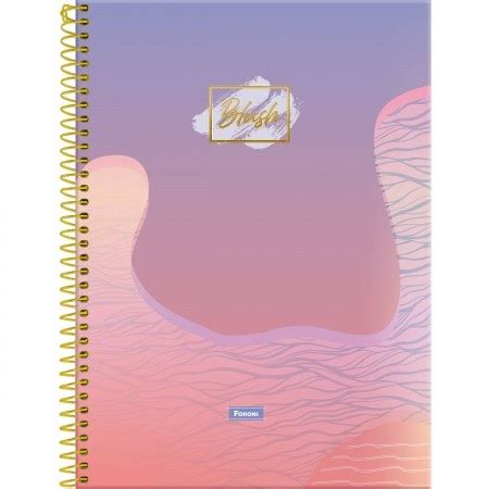 Caderno Espiral Blush Capa Dura Fls Foroni Papelaria