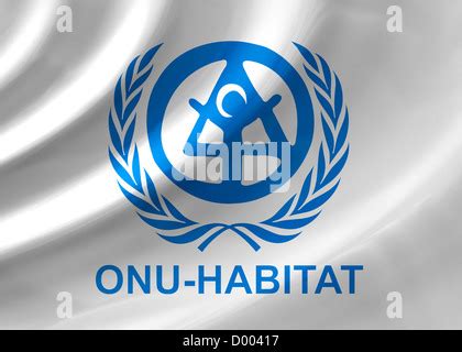 Onu Un Habitat Logo Symbol Flag Stock Photo Alamy