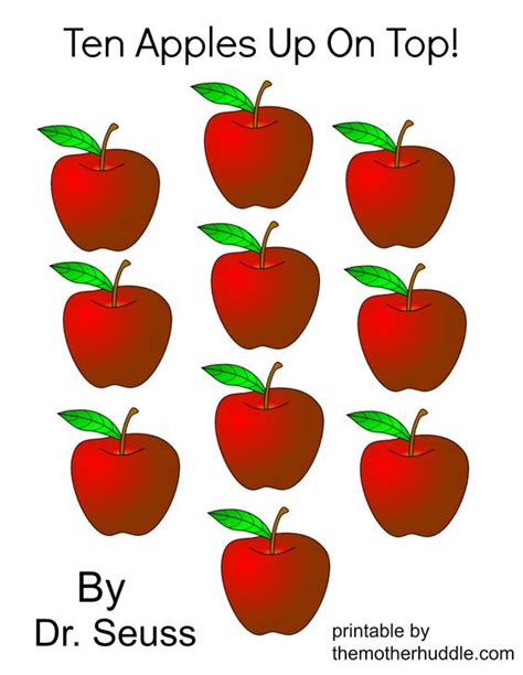 Dr Seuss March Series Ten Apples Up On Top Free Printable Ten