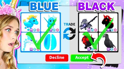 One Color Trading Challenge In Adopt Me Roblox Youtube