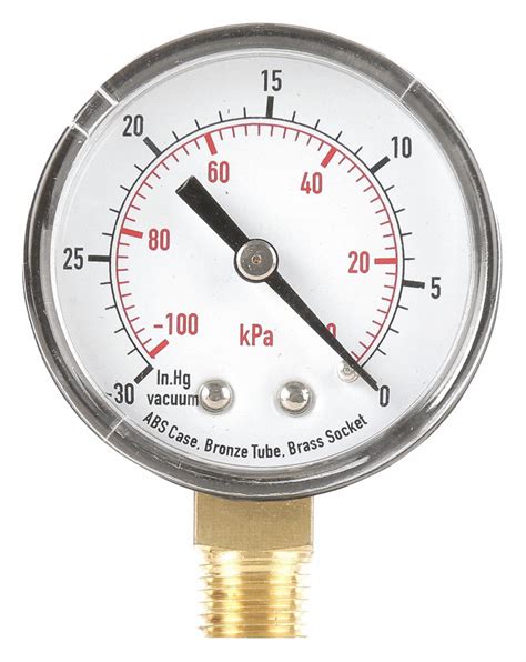 Grainger Approved Vacuum Gauge Kpa Vac To In Hg Vac To