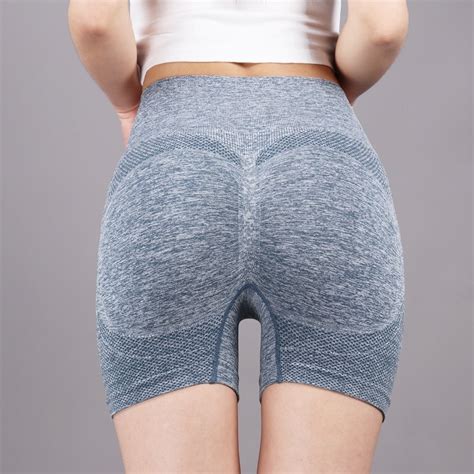 Short Fitness Pants Seamless Peach Hip Yoga Pants High Waist Belly