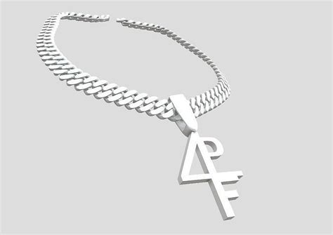 LIL BABY 4PF CUBAN CHAIN 3D model | CGTrader