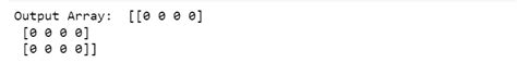 Numpy Zeros Like In Python Creating An Array Of Zeros Codeforgeek