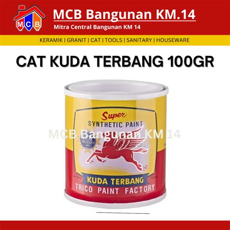 Jual Cat Kayu Besi Kuda Terbang 0 1 L Cat Minyak Kuda Terbang Cat