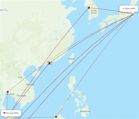 Flights From Tokyo To Penang NRT To PEN Flight Routes