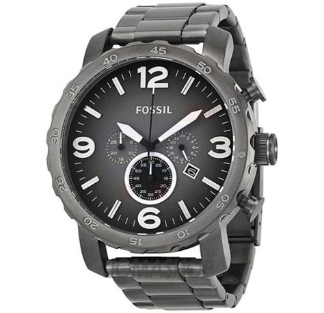 Buy Fossil Nate Chronograph Smoke Stainless Steel Watch For Men