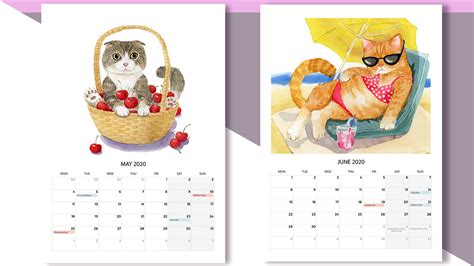 Cat Calendar :: Behance